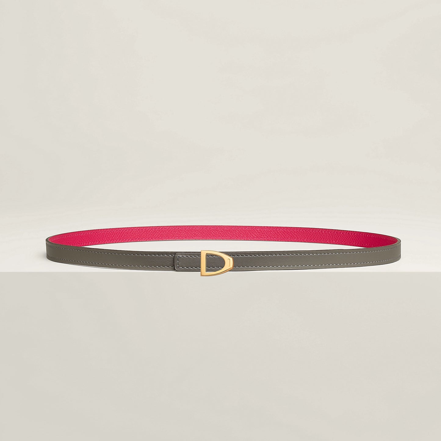 Cavaliere Belt Buckle & Reversible Leather Strap 13 MM
