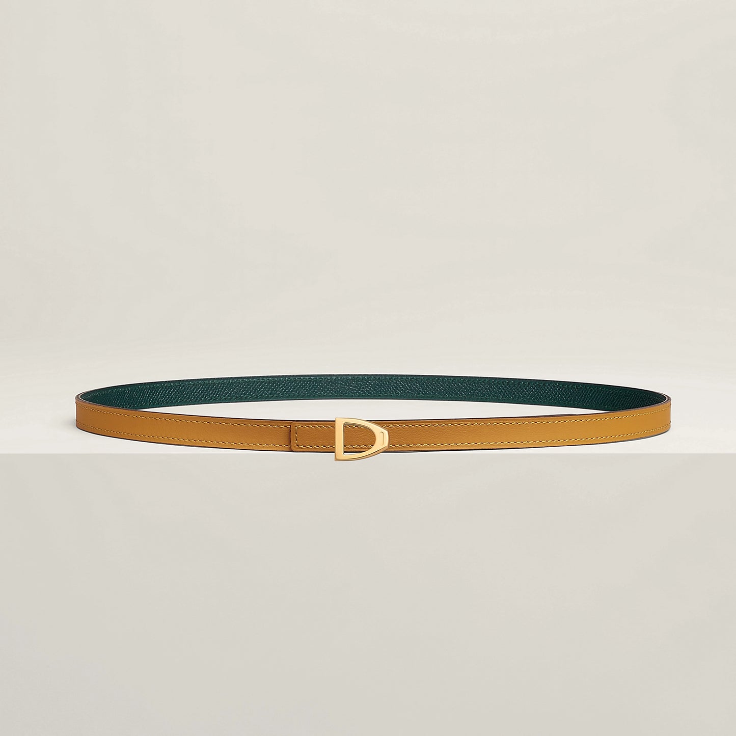 Cavaliere Belt Buckle & Reversible Leather Strap 13 MM