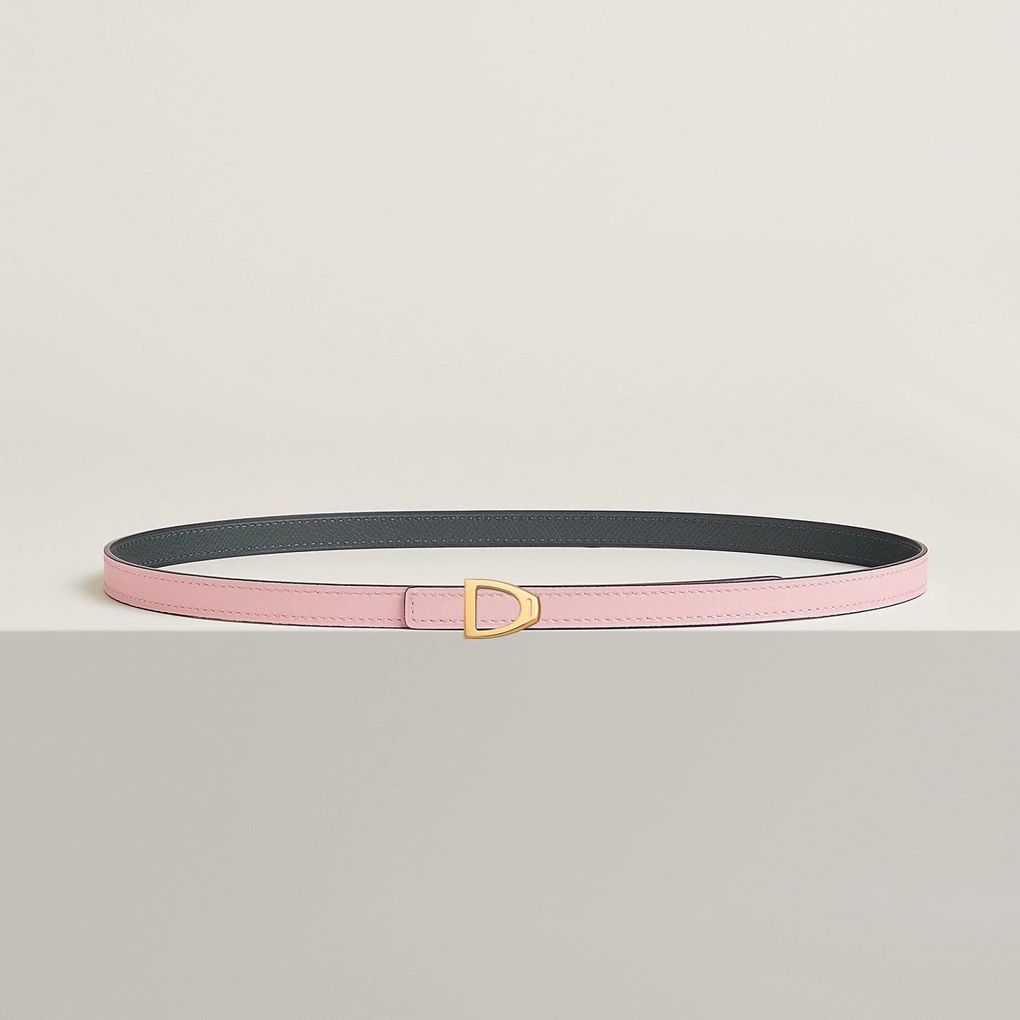 Cavaliere Belt Buckle & Reversible Leather Strap 13 MM