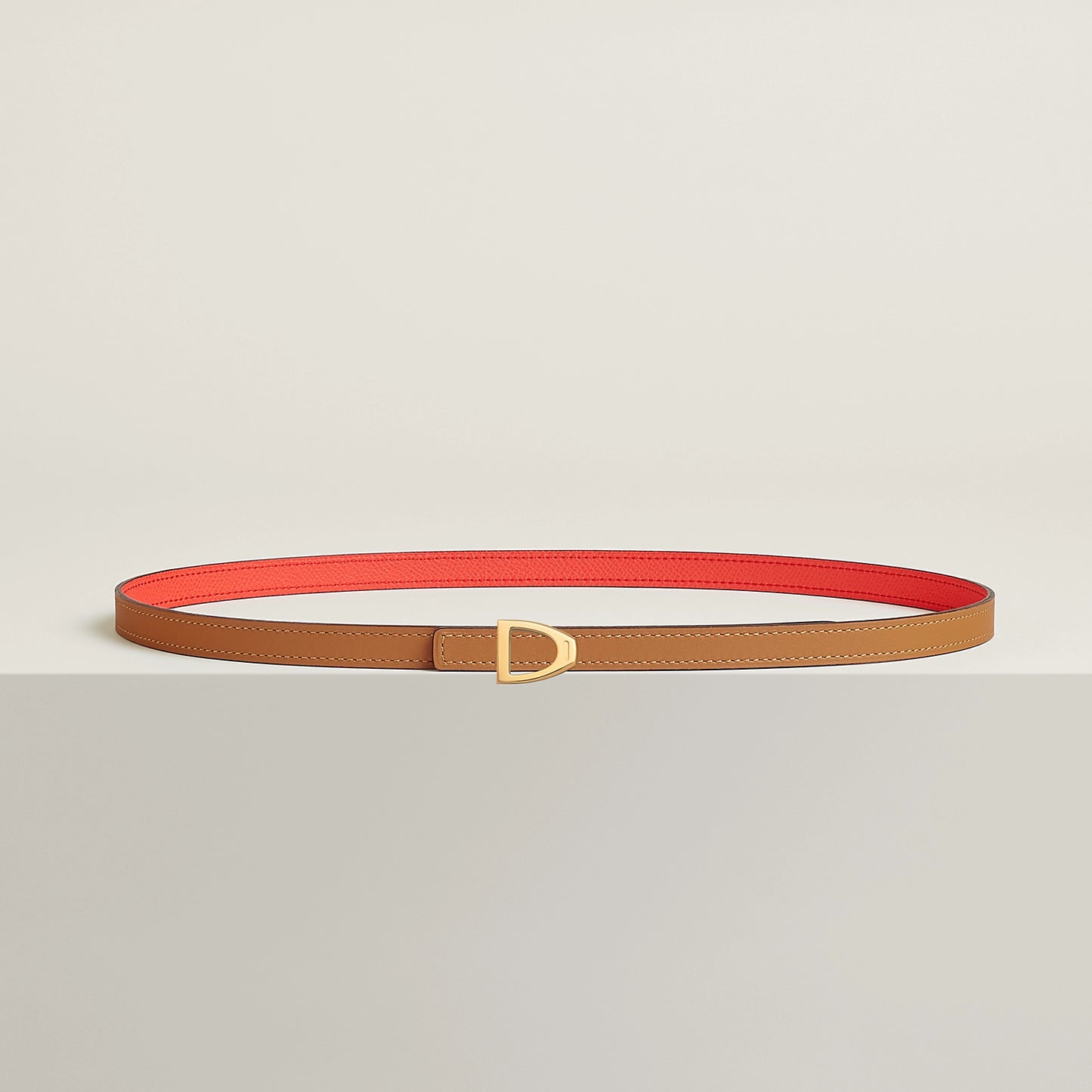 Cavaliere Belt Buckle & Reversible Leather Strap 13 MM