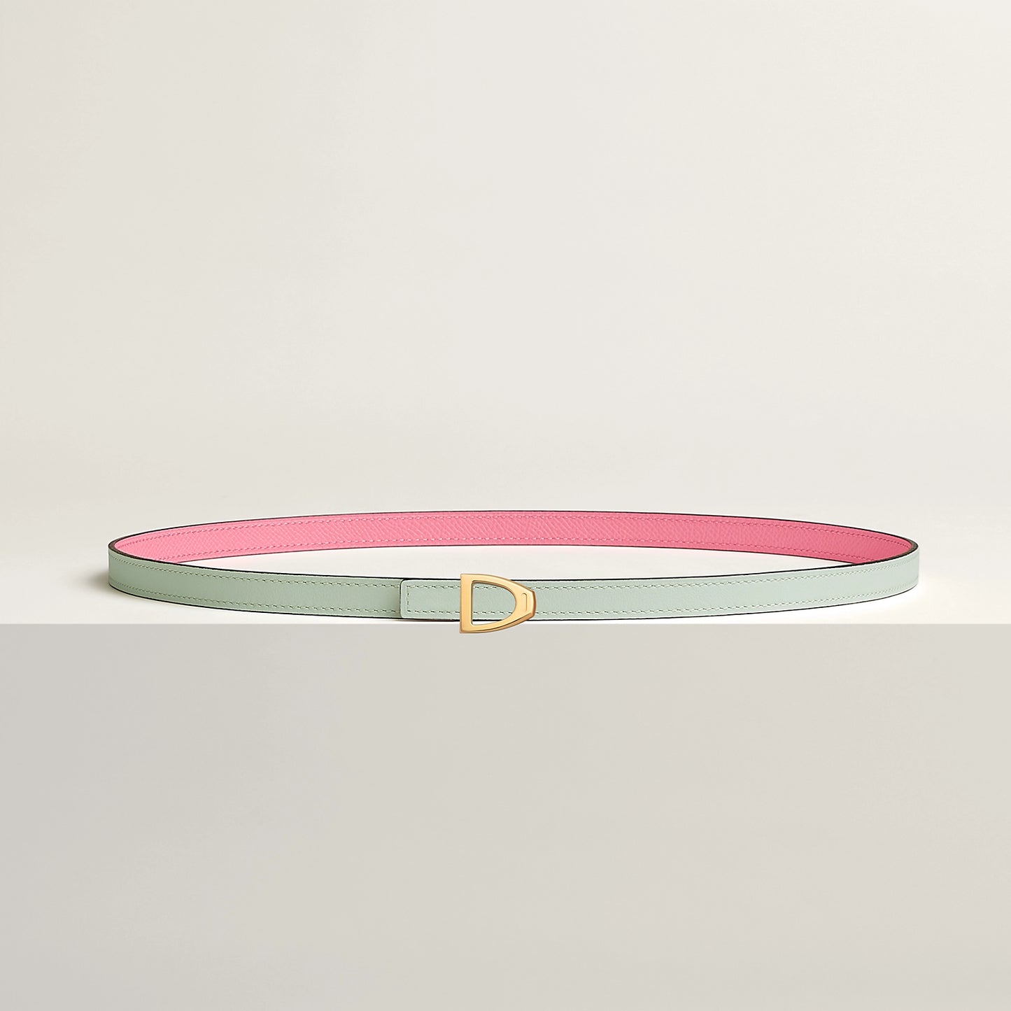 Cavaliere Belt Buckle & Reversible Leather Strap 13 MM