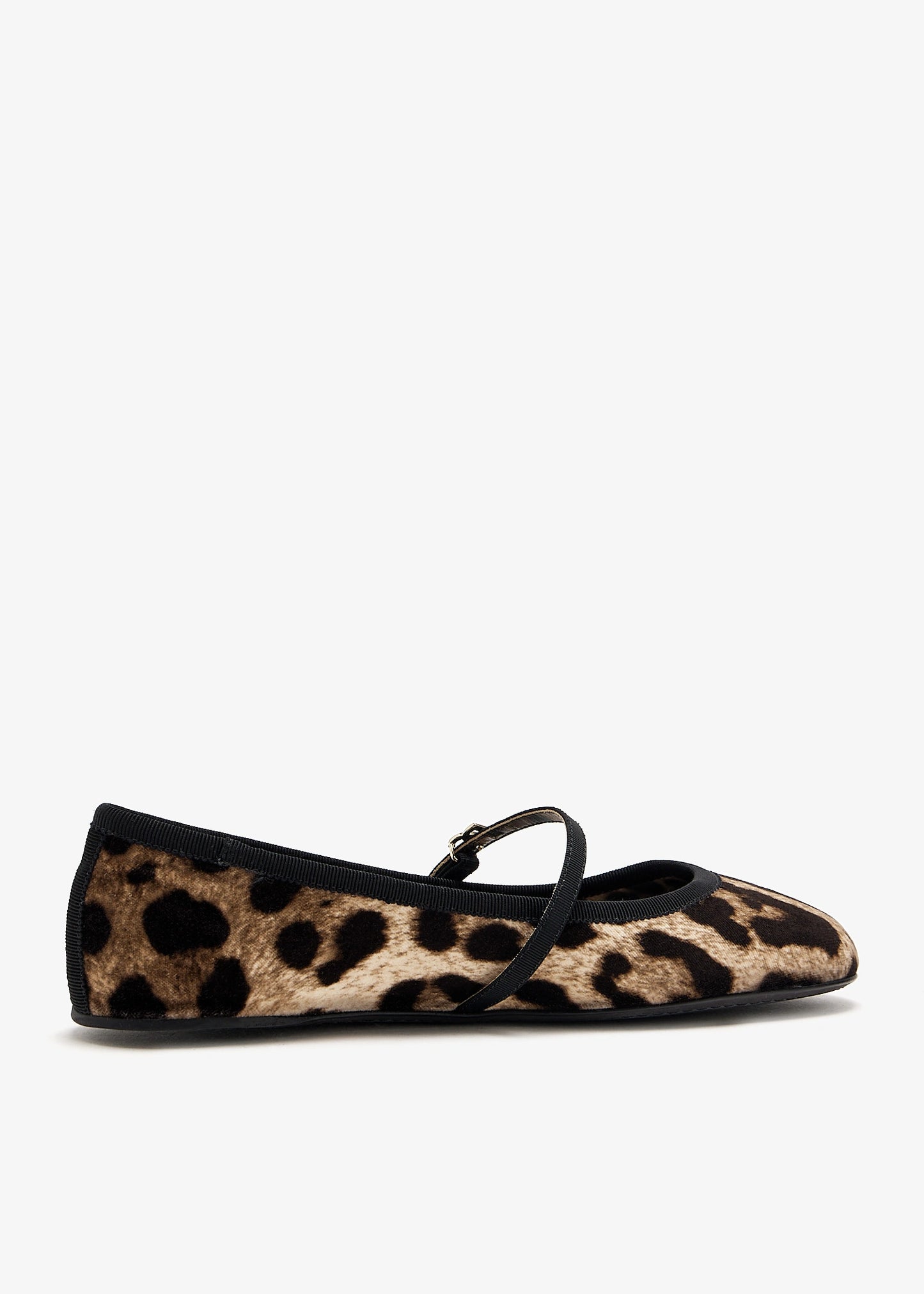 DOLCE & GABBANA Printed velvet ballet flats