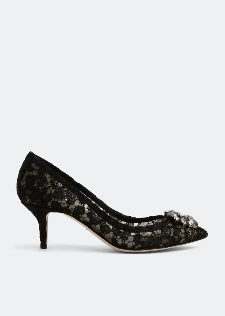 DOLCE & GABBANA Lace rainbow pumps