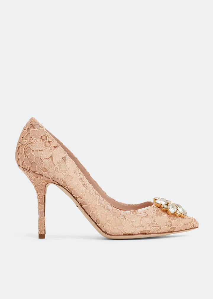 DOLCE & GABBANA Lace rainbow pumps