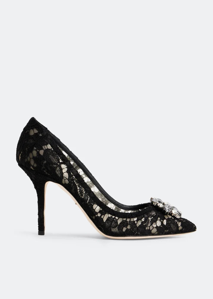 DOLCE & GABBANA Lace rainbow pumps