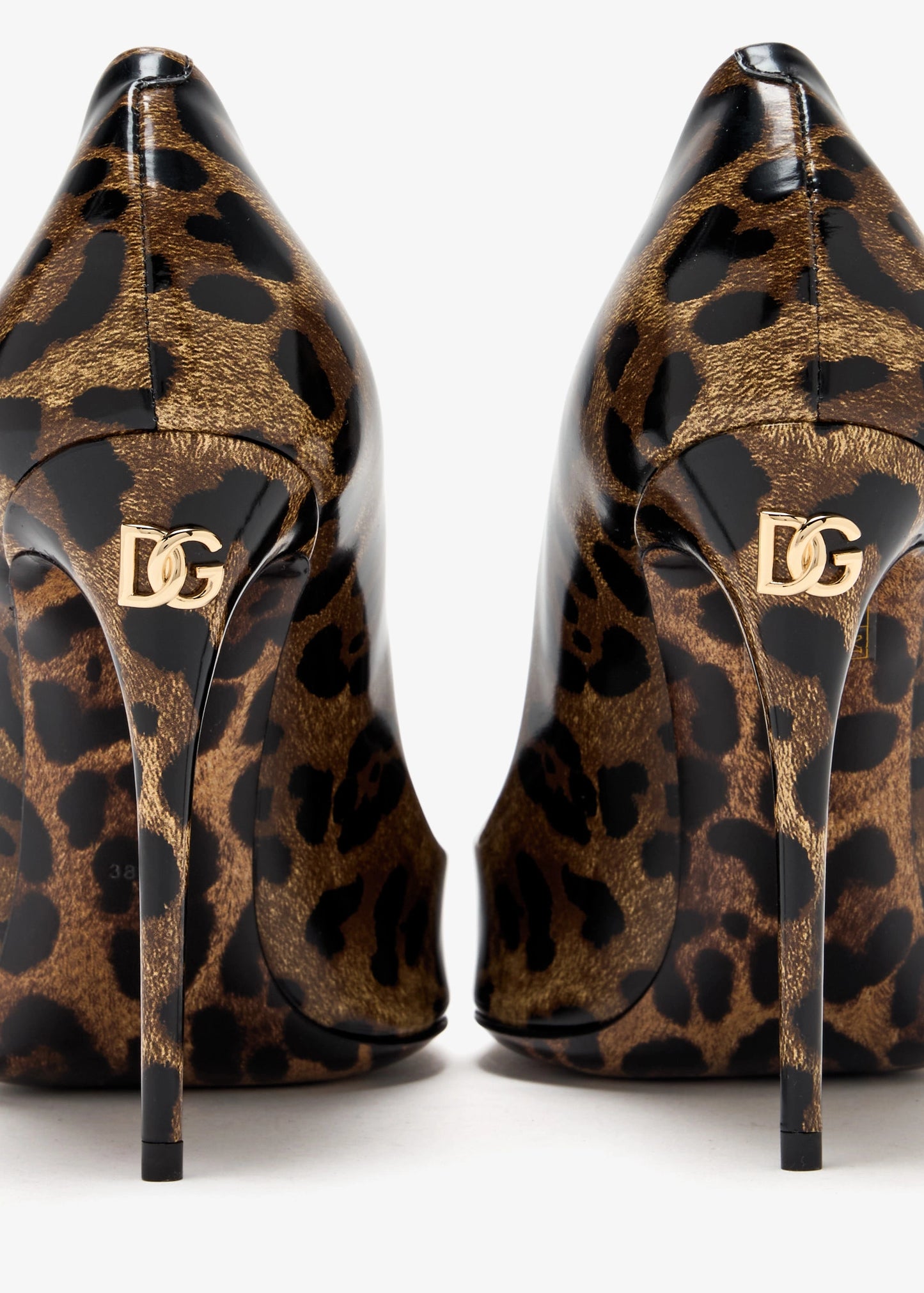 DOLCE & GABBANA Printed polished calfskin pumps