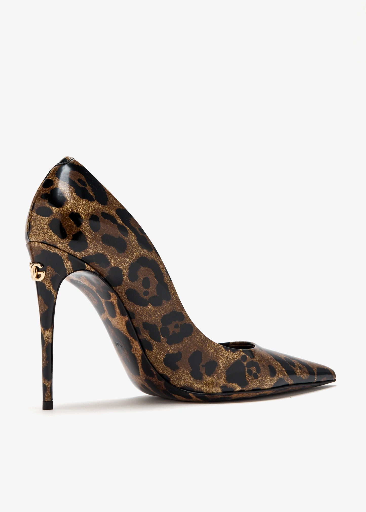 DOLCE & GABBANA Printed polished calfskin pumps