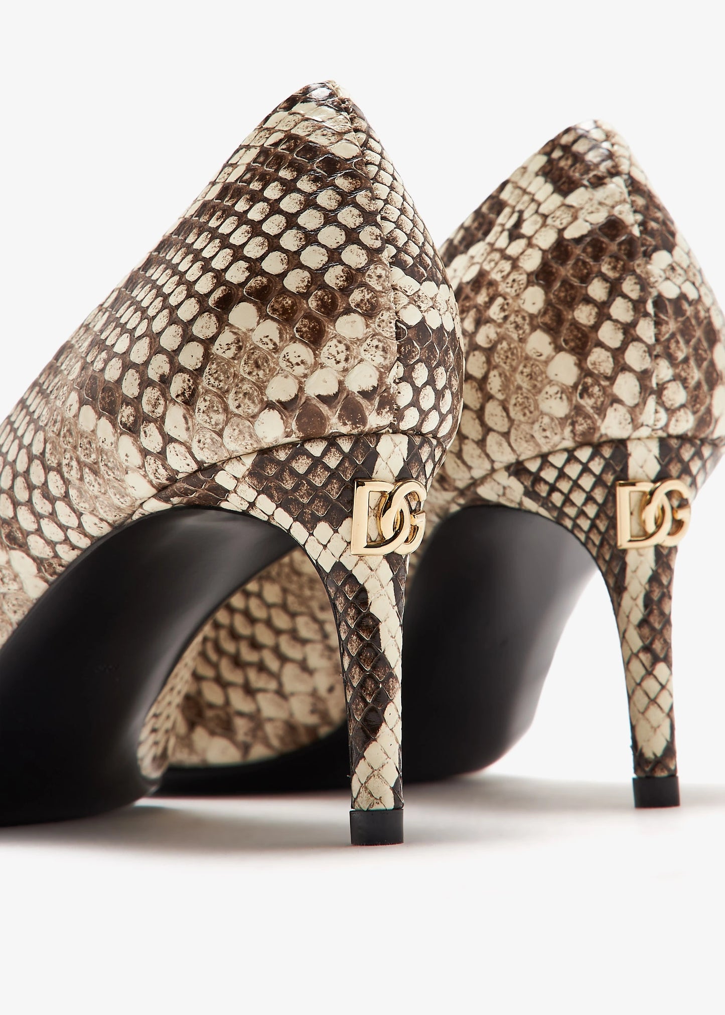 DOLCE & GABBANA Python skin pumps