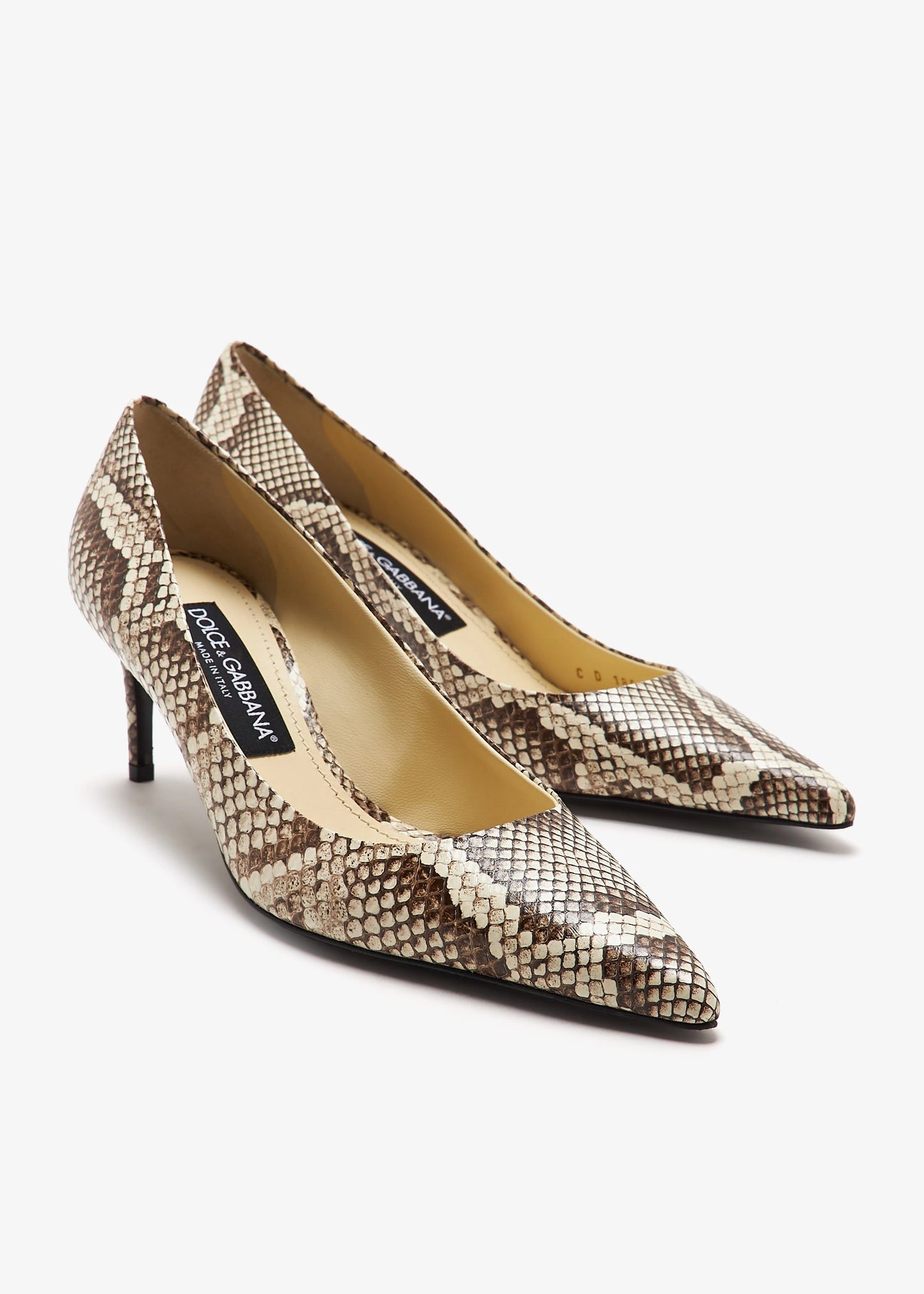 DOLCE & GABBANA Python skin pumps
