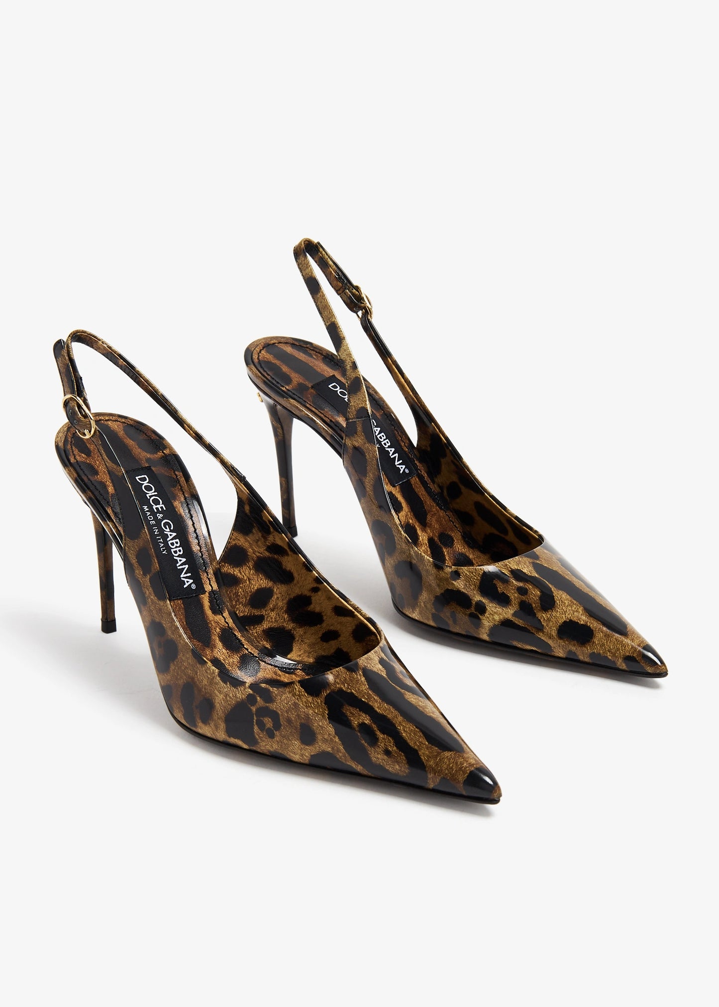 DOLCE & GABBANA Kim Polished Slingback Pumps
