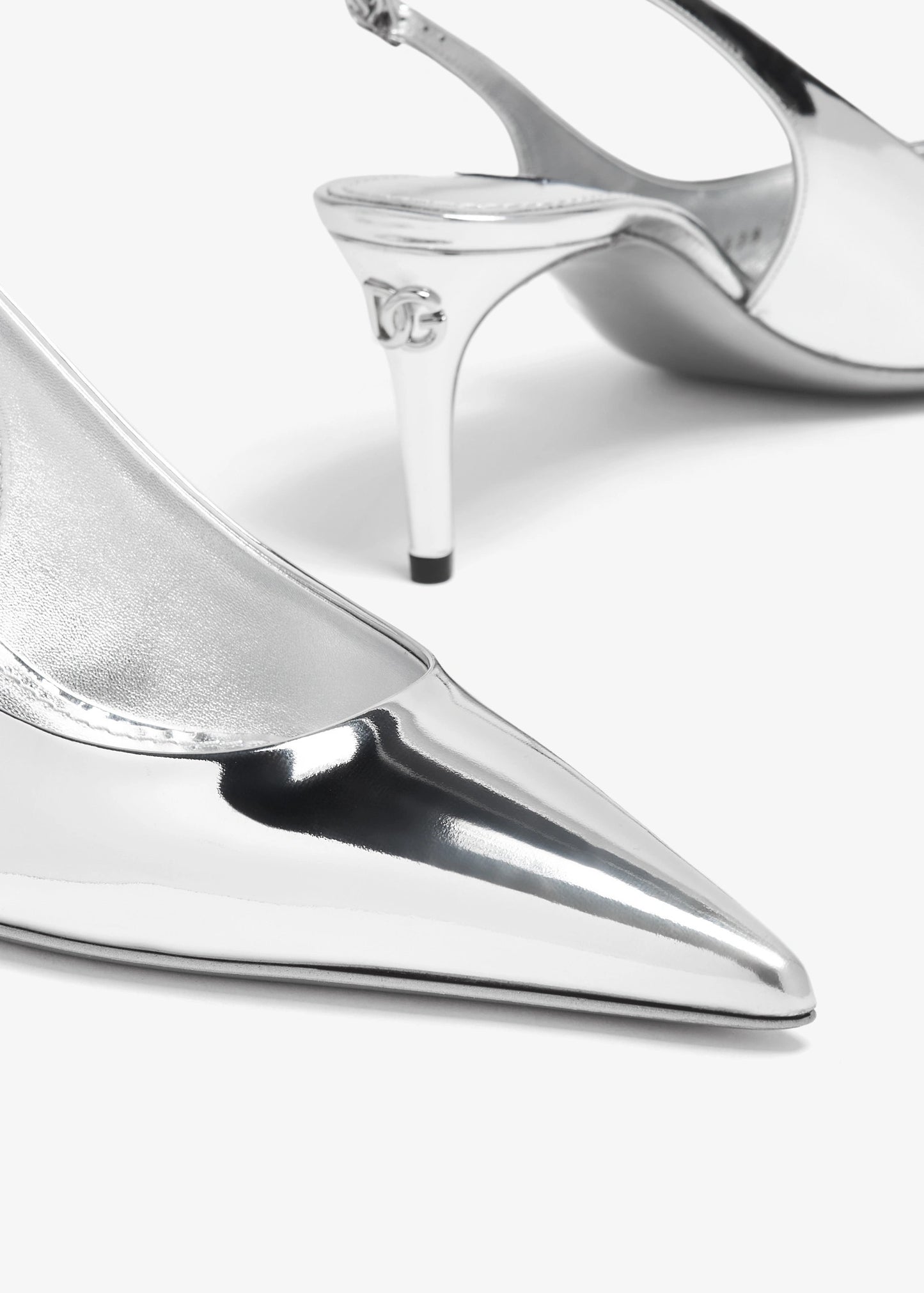 DOLCE & GABBANA Leather slingback pumps