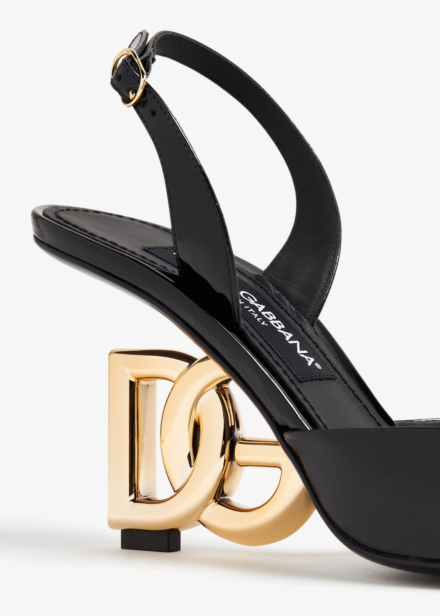 DOLCE & GABBANA Patent leather slingback pumps