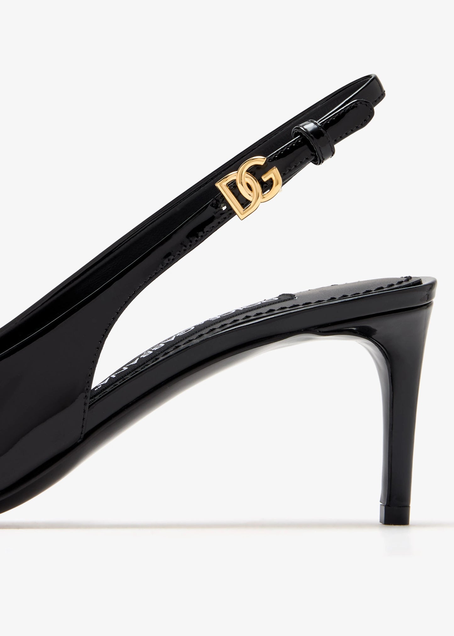 DOLCE & GABBANA Patent Leather Slingbacks
