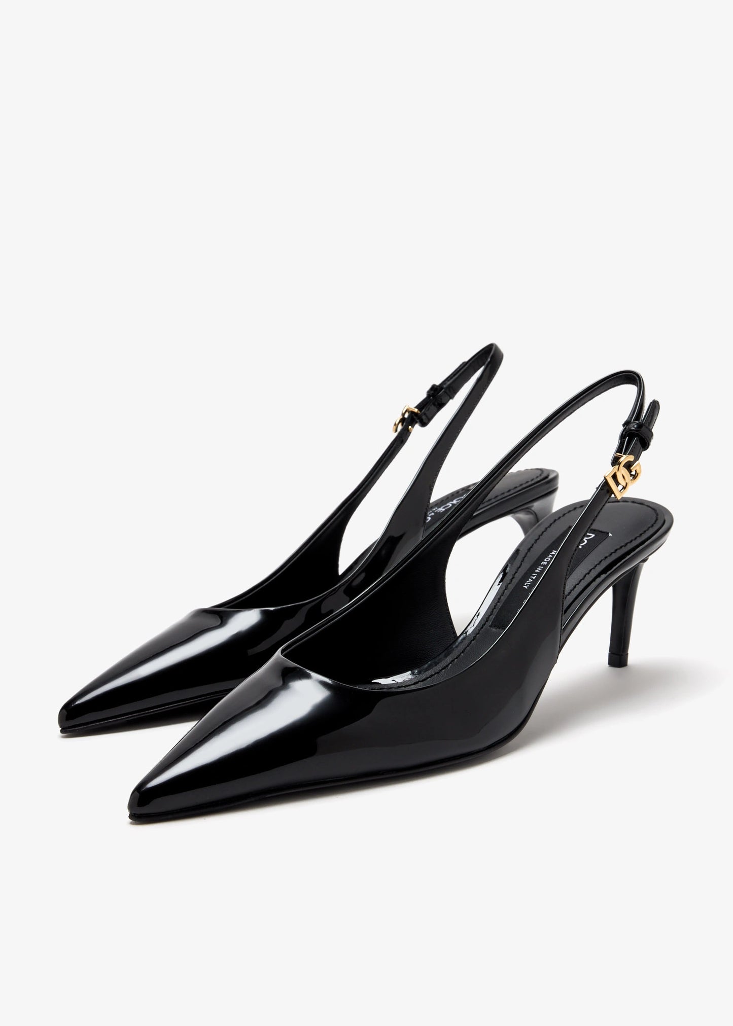 DOLCE & GABBANA Patent Leather Slingbacks