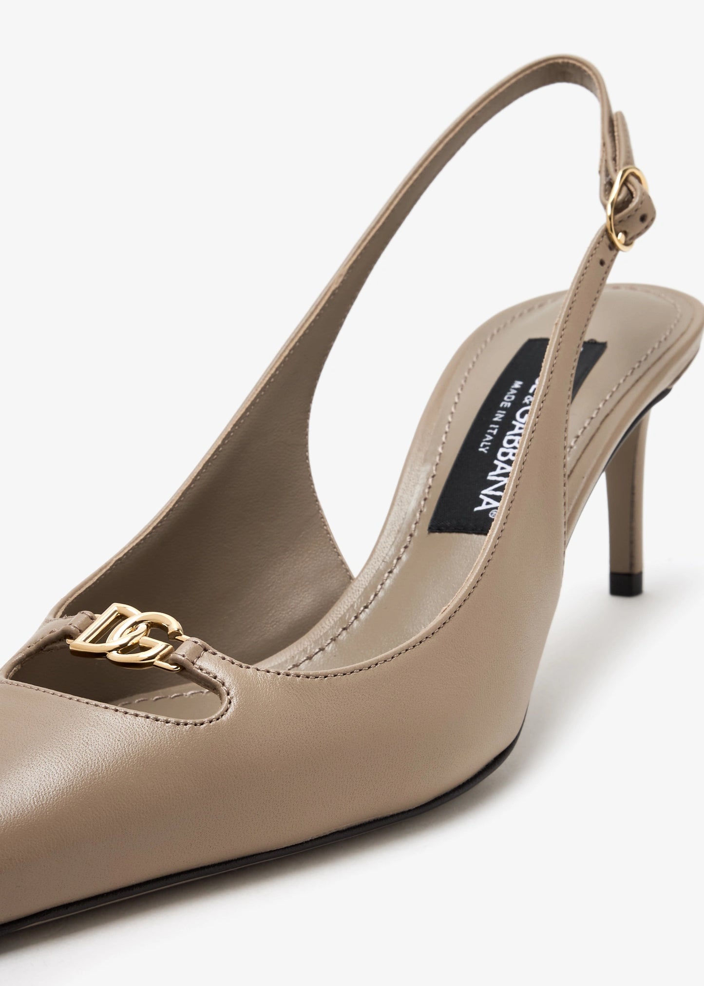 DOLCE & GABBANA DG logo slingback pumps