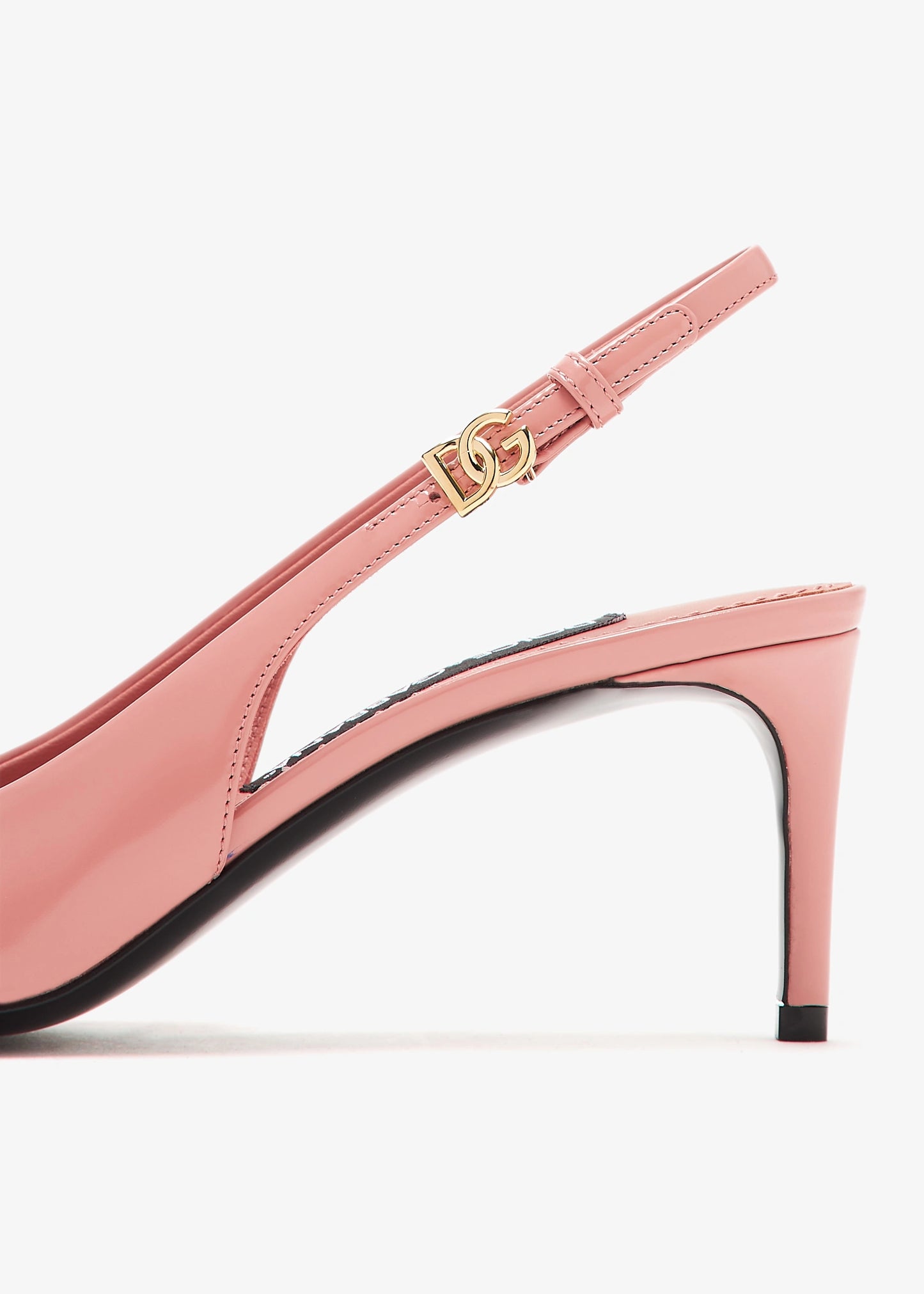 Dolce & Gabbana DG Polished calfskin slingback pumps