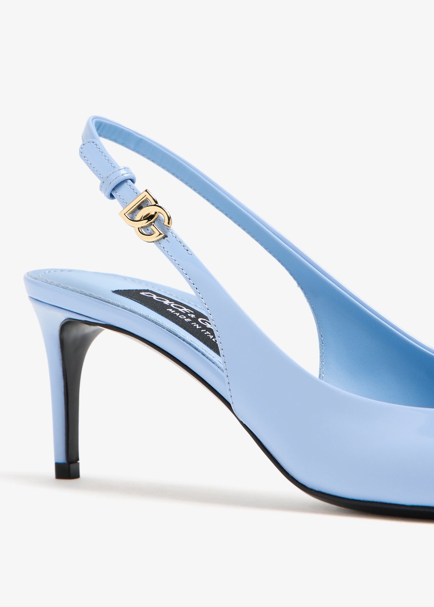 DOLCE & GABBANA Leather slingback pumps