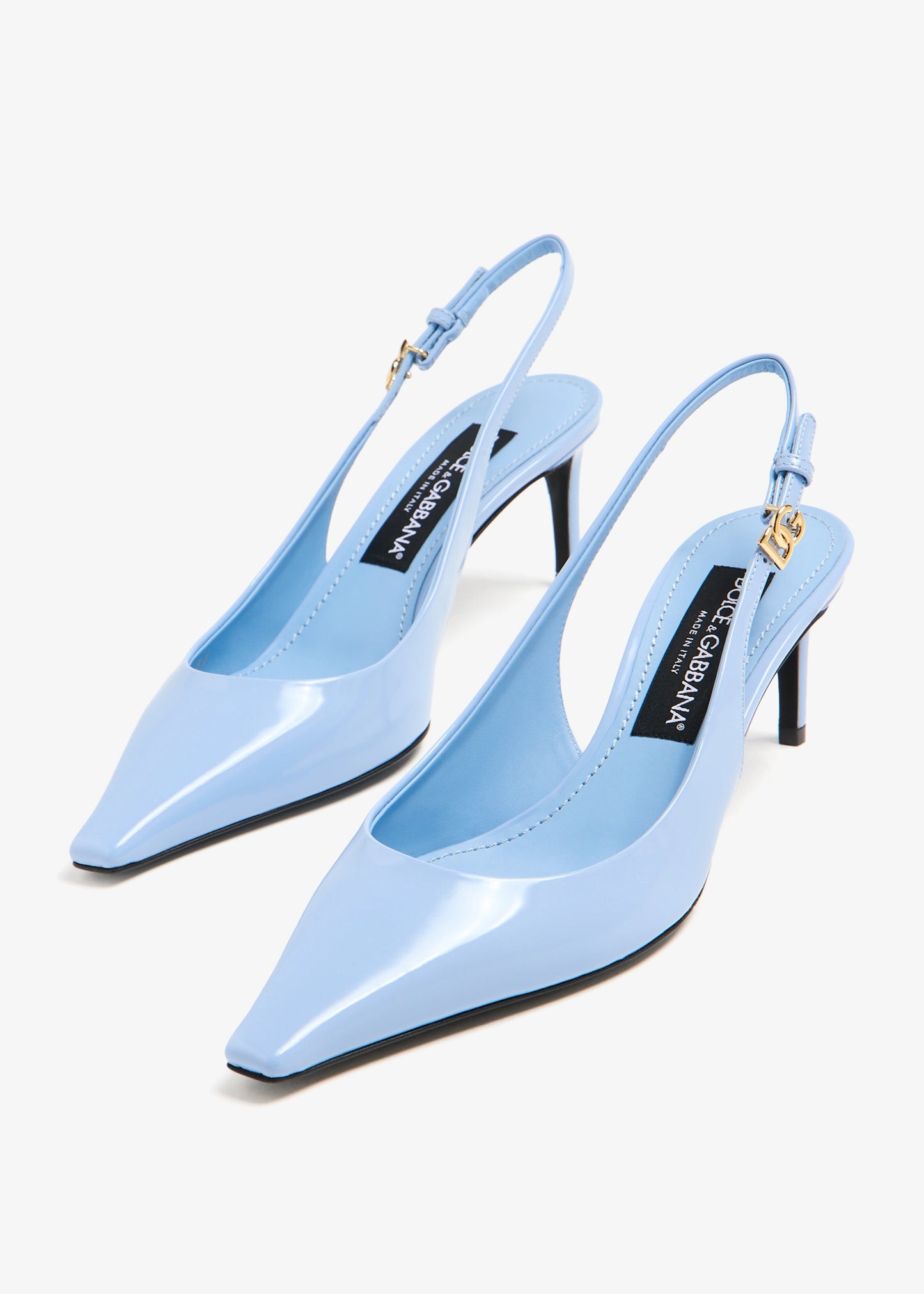 DOLCE & GABBANA Leather slingback pumps