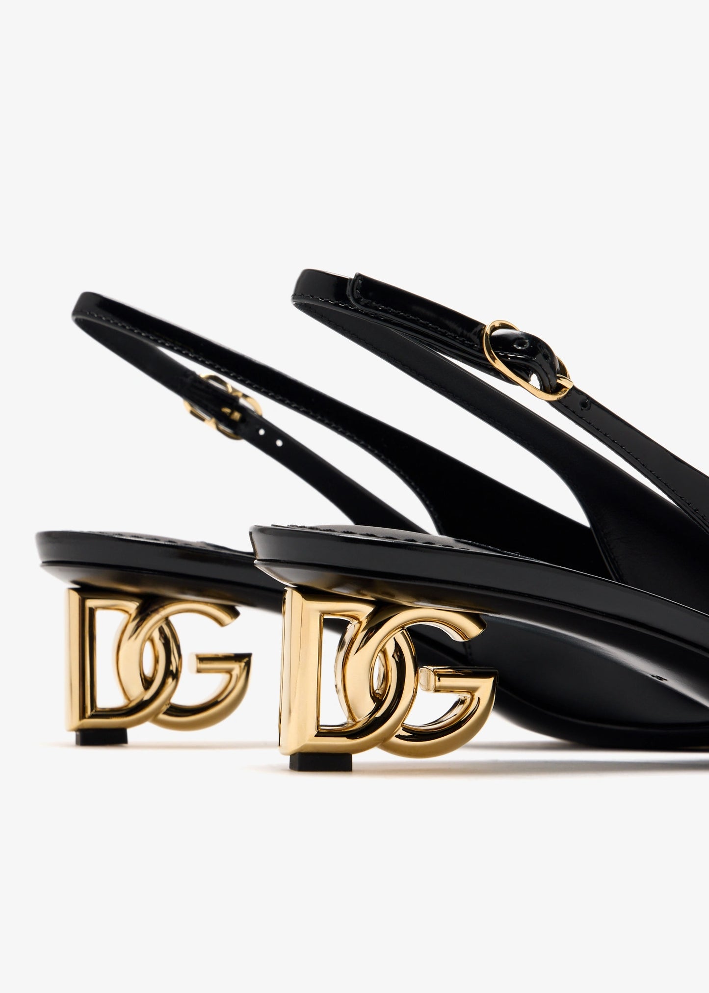 DOLCE & GABBANA Patent Leather Slingback Pumps