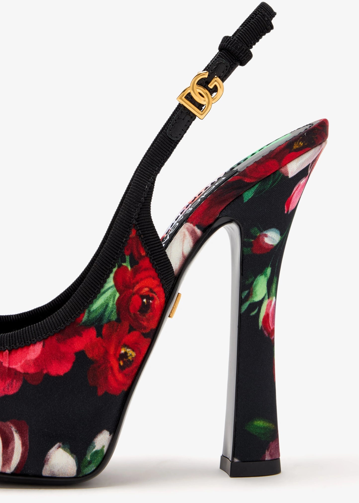 DOLCE & GABBANA Satin slingback pumps