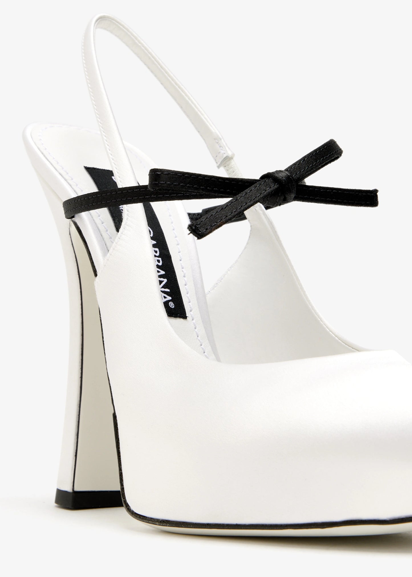 Dolce&Gabbana Satin slingback pumps