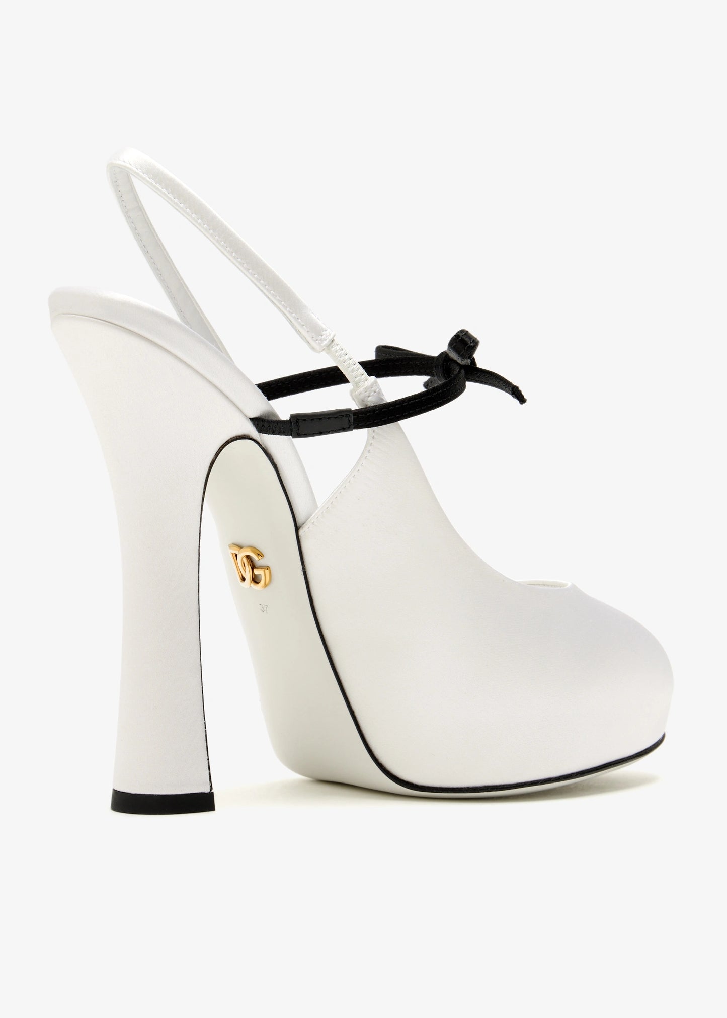 Dolce&Gabbana Satin slingback pumps