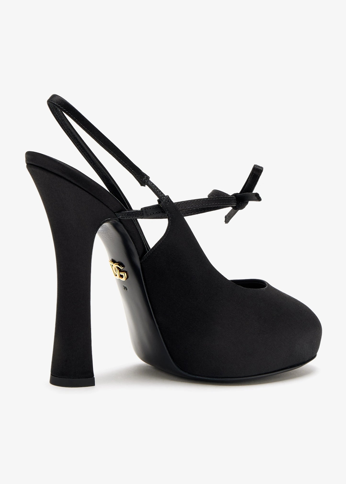 DOLCE & GABBANA Satin slingback pumps
