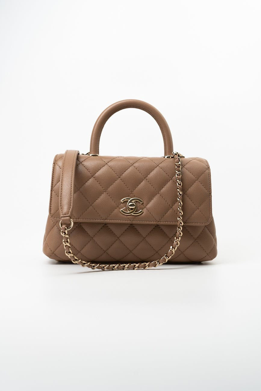 Chanel Caviar Quilted Coco Handle Small LGHW