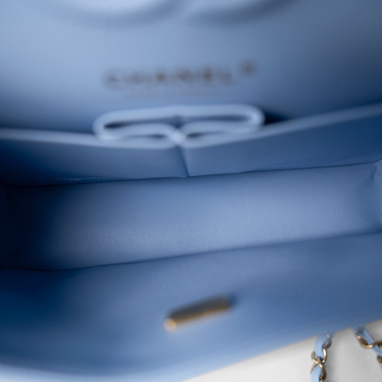 Chanel 23P Light Blue Classic Flap Small Light Gold Hardware