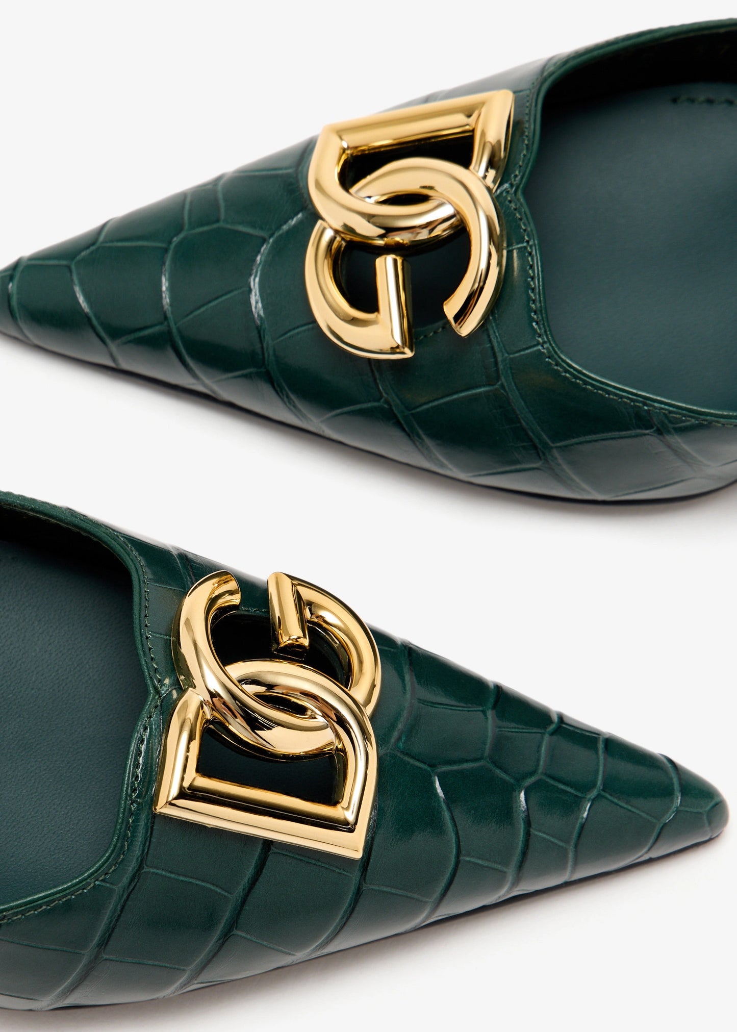 DOLCE & GABBANA Alligator skin mules