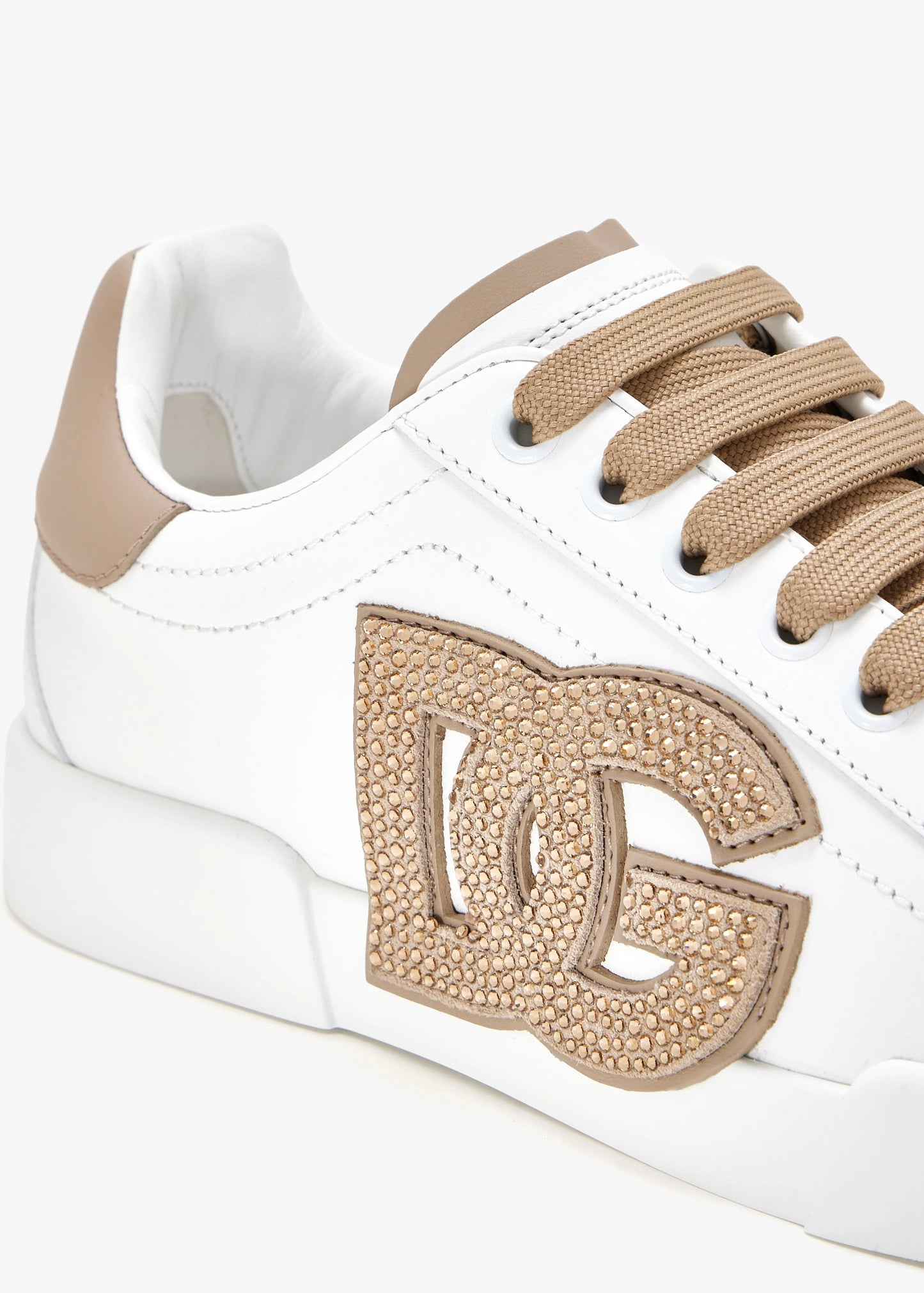 DOLCE & GABBANA Calfskin Portofino Light Strobel Sneakers
