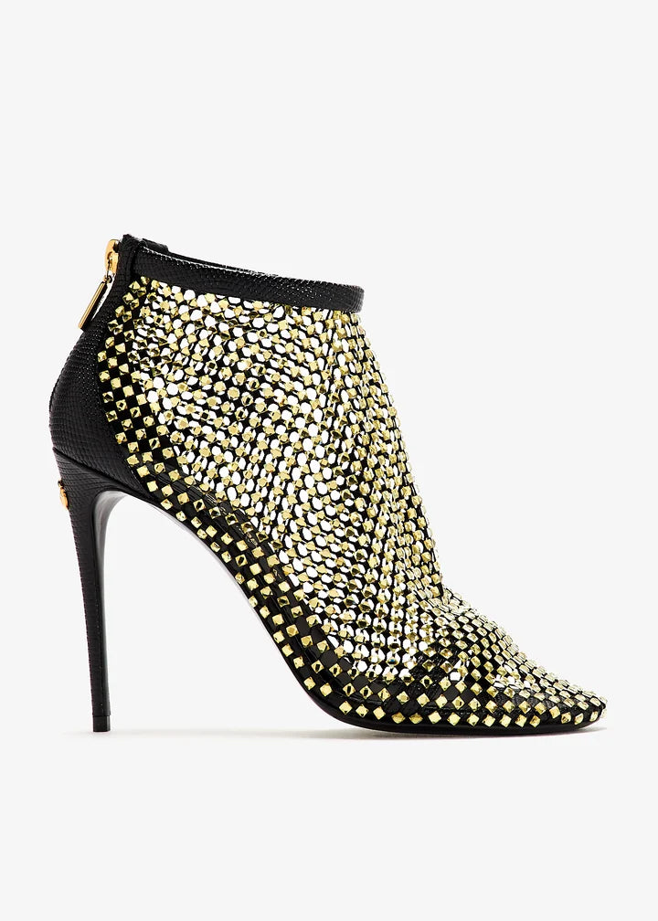✨美品✨ DOLCE & GABBANA ハイヒール 刺繍ラメ ポインテッドトゥ Pump In Taormina Lace With Crystals - Women | Dolce&Gabbana