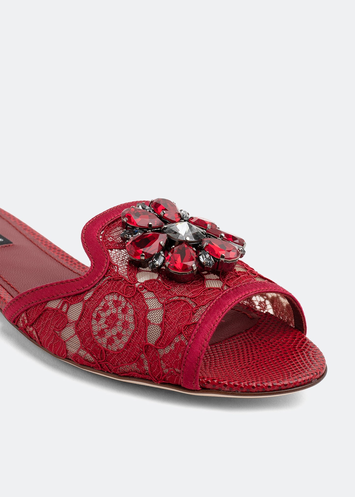 DOLCE & GABBANA Lace flat sandals