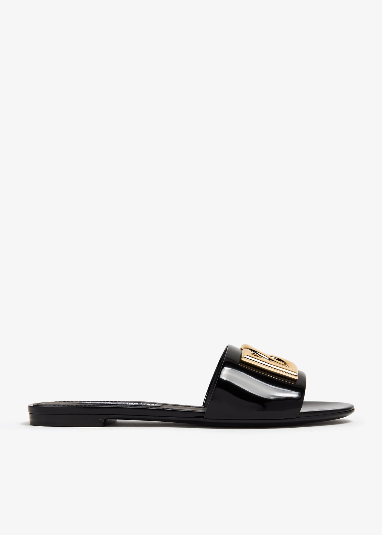 DOLCE & GABBANA DG logo flat sandals