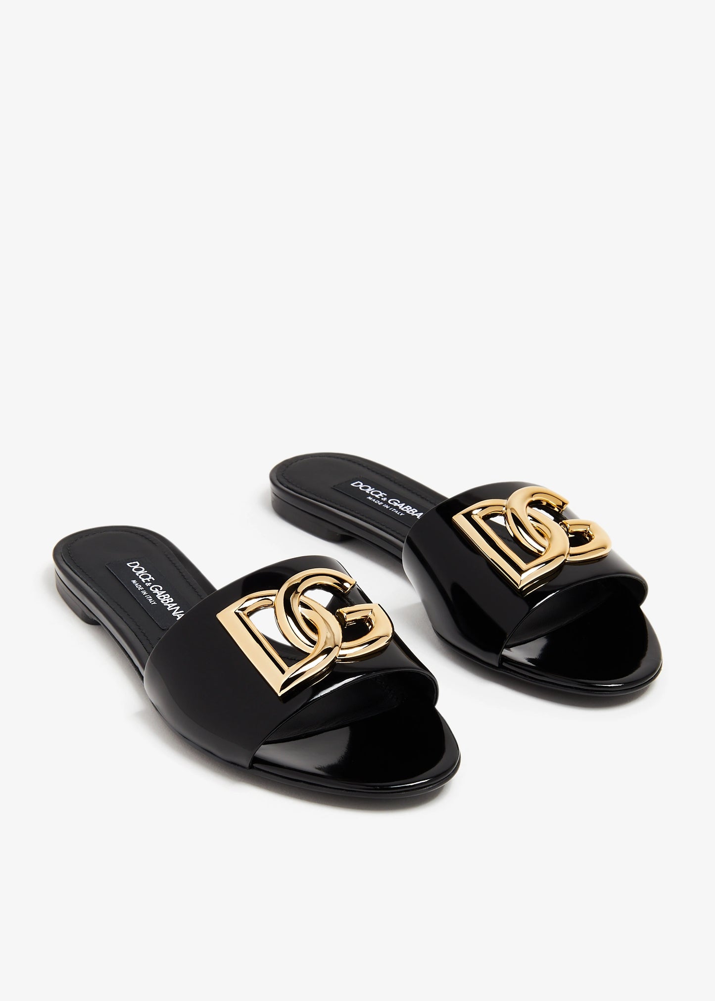 DOLCE & GABBANA DG logo flat sandals