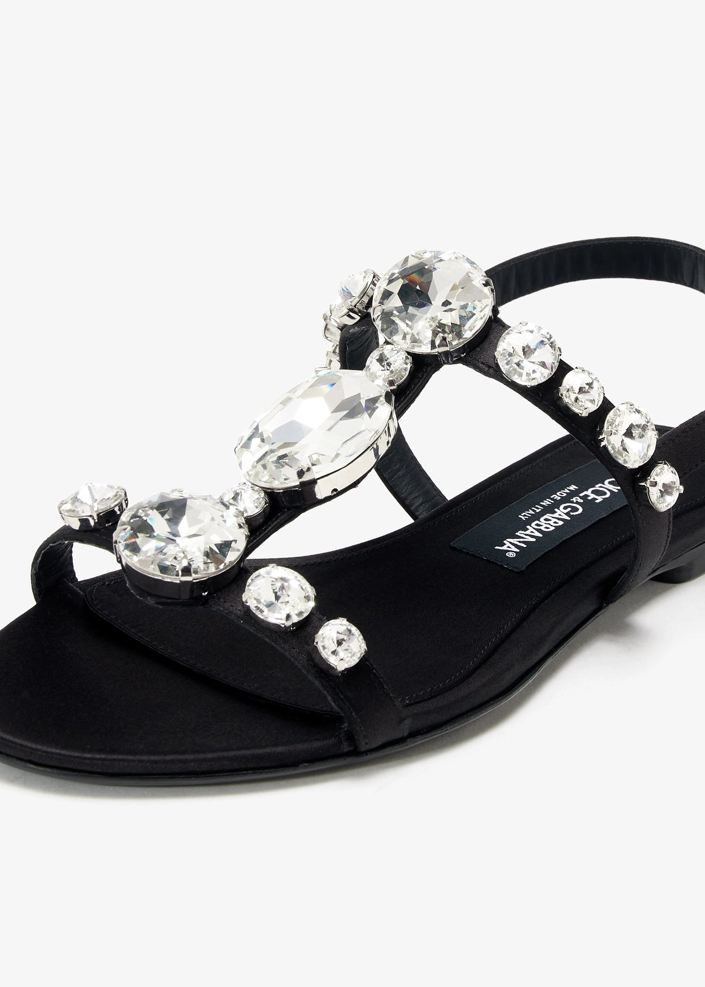 DOLCE & GABBANA Gemstone satin sandals
