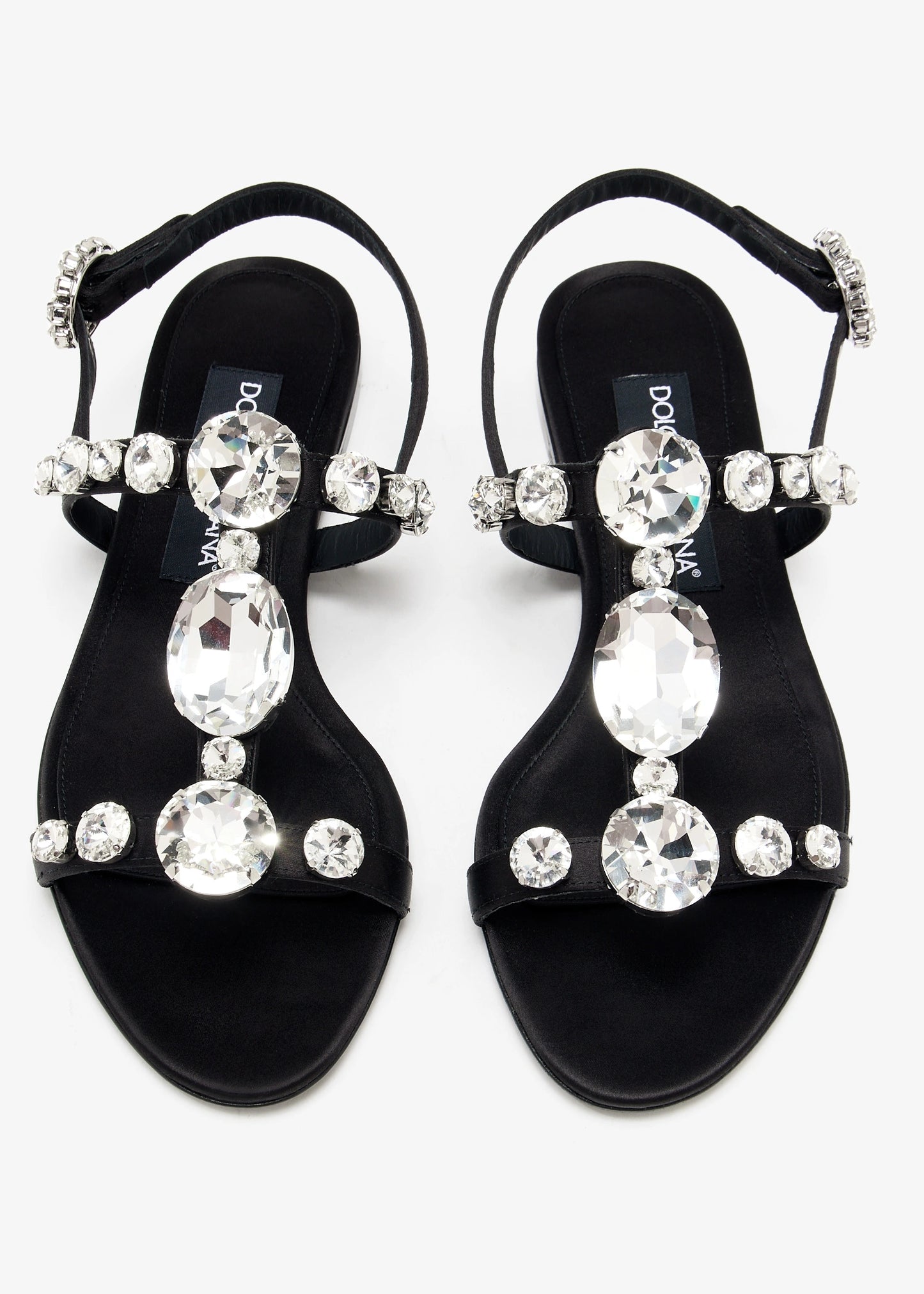 DOLCE & GABBANA Gemstone satin sandals