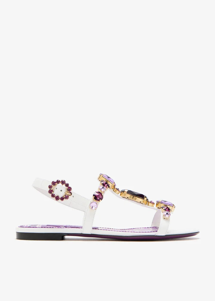 DOLCE & GABBANA Crystal-embellished sandals