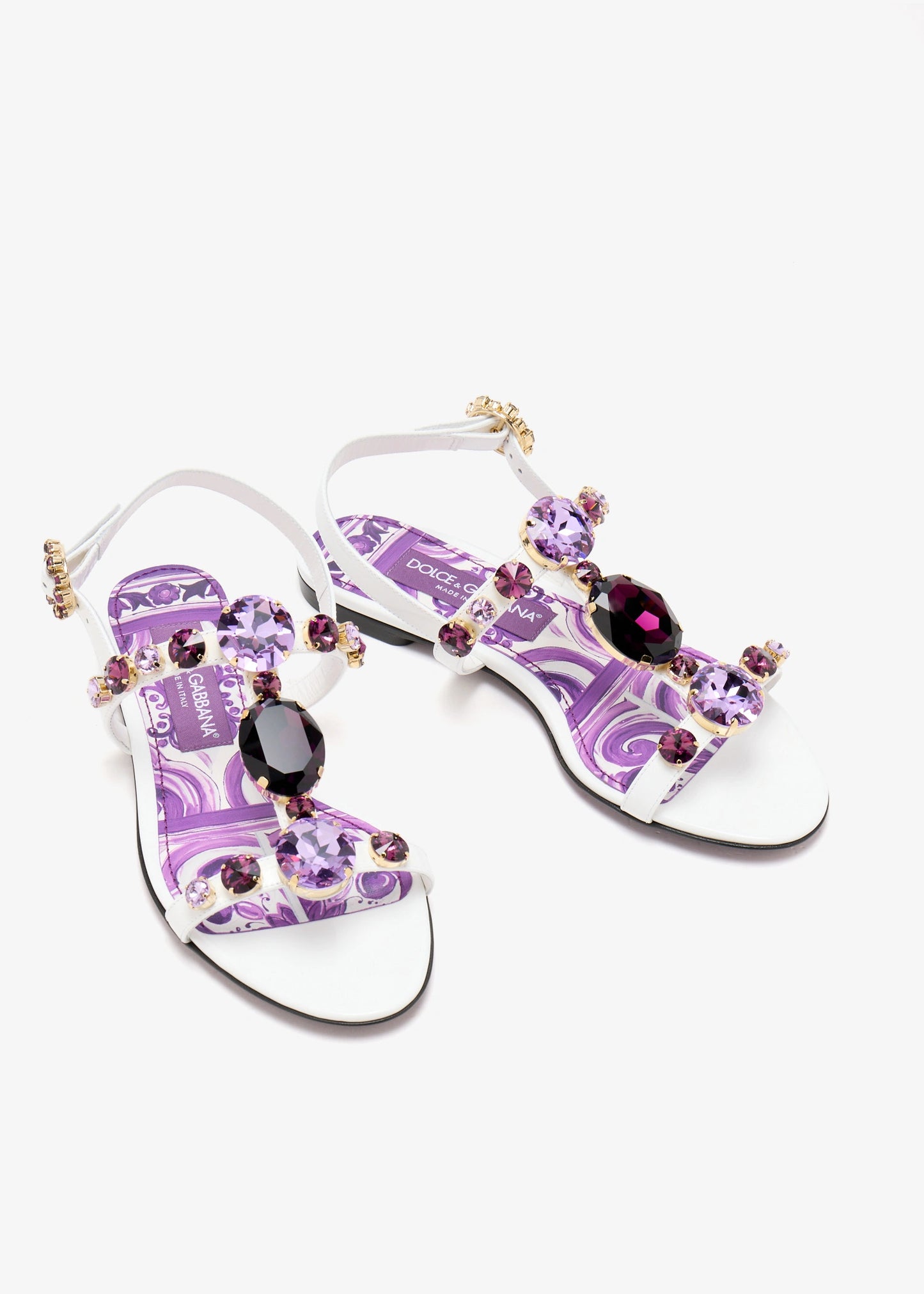 DOLCE & GABBANA Crystal-embellished sandals