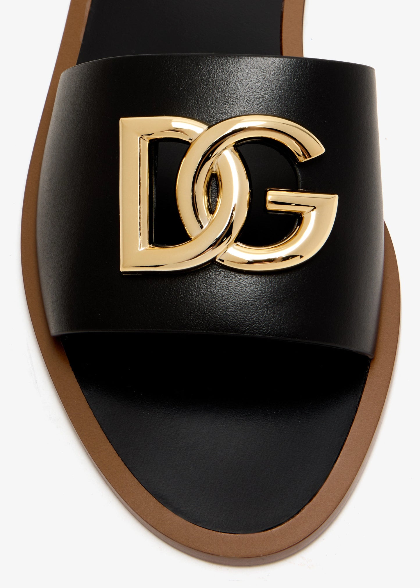 DOLCE & GABBANA DG logo flat sandals