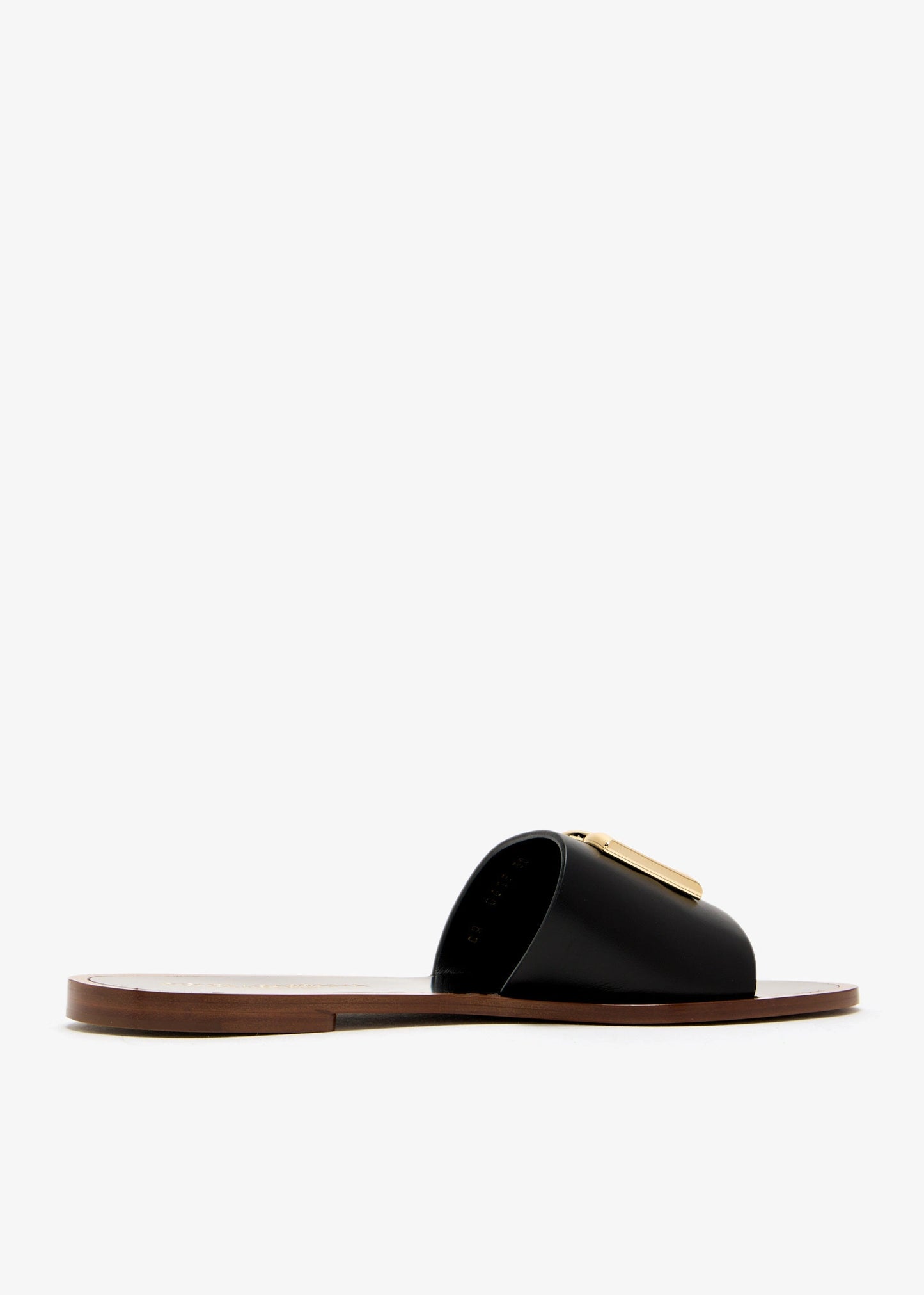 DOLCE & GABBANA DG logo flat sandals