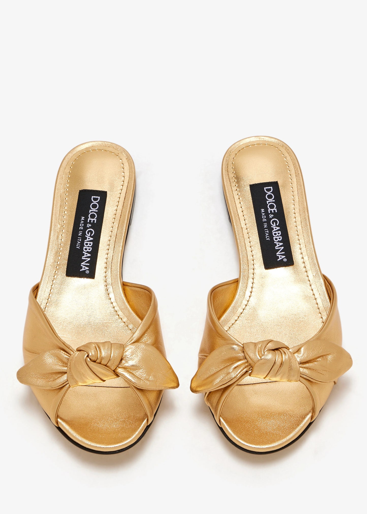 DOLCE & GABBANA Bow nappa sandals