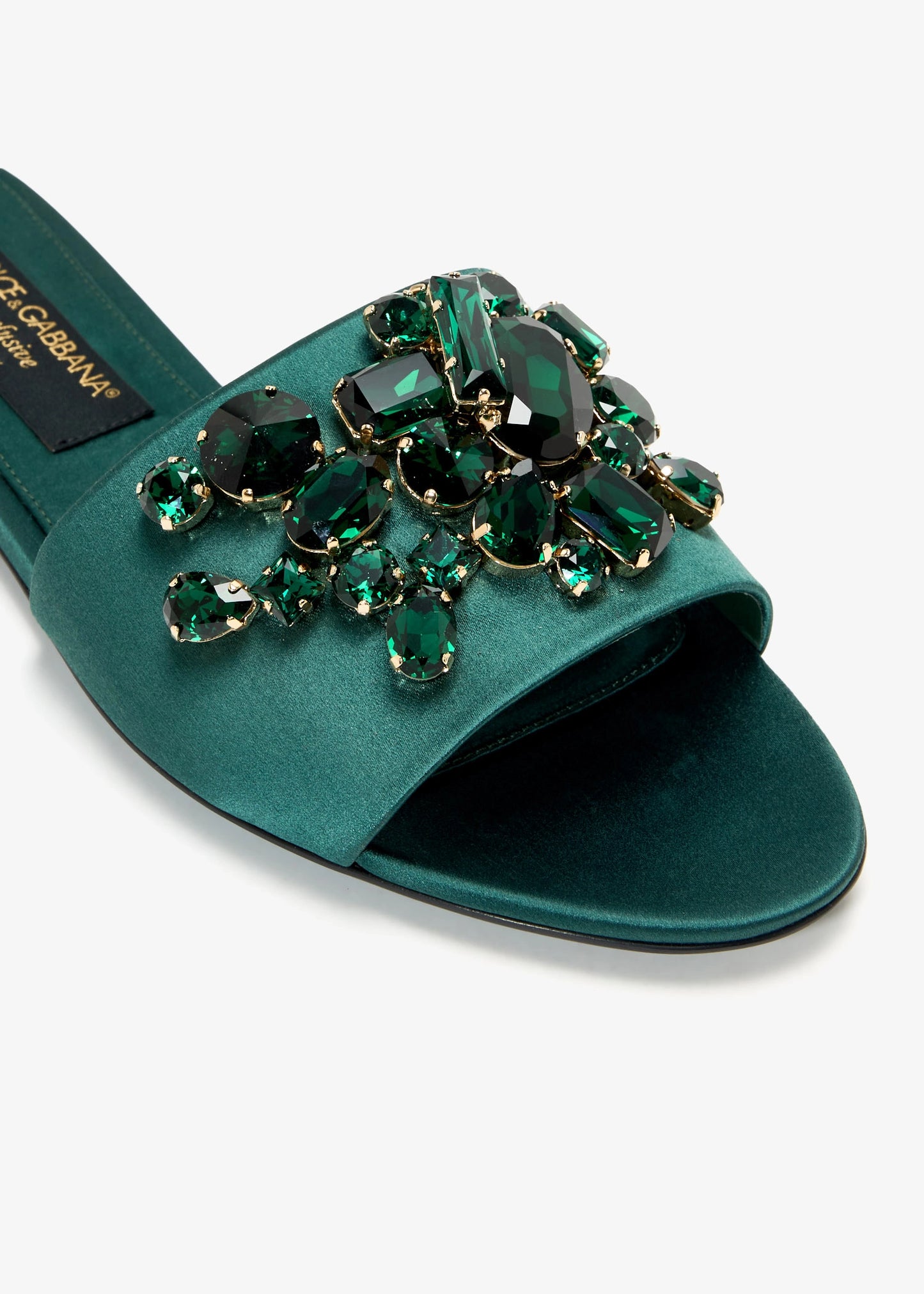 DOLCE & GABBANA Gemstone satin sandals