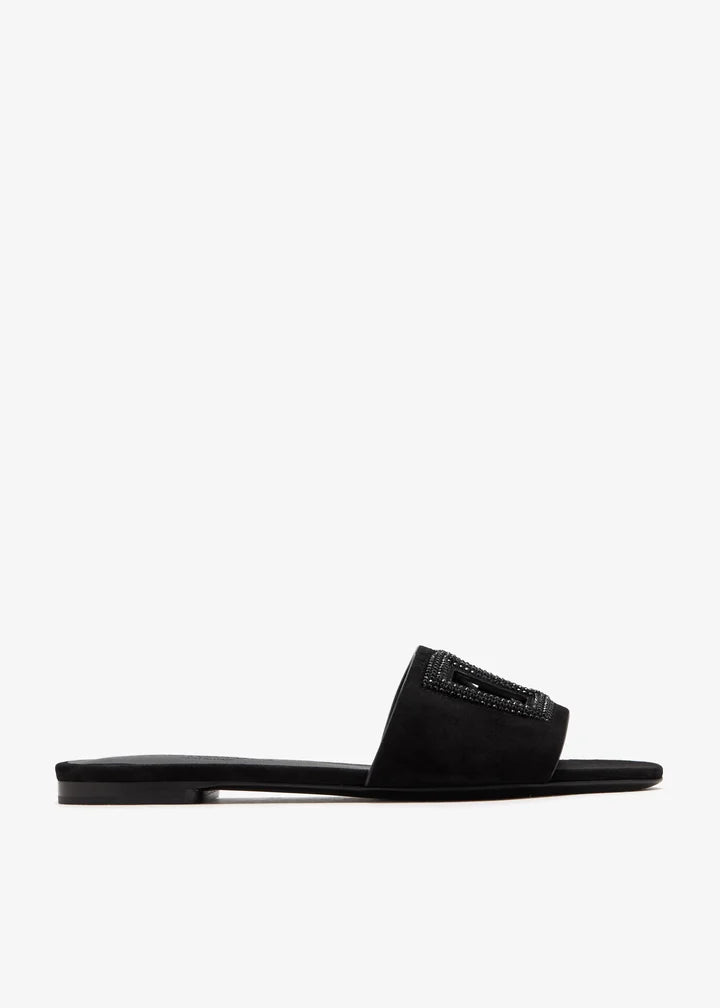 DOLCE & GABBANA Rhinestone-Embellished Slide Sandals