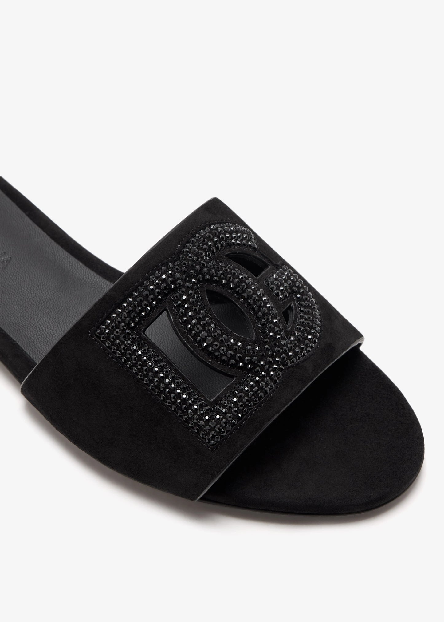 DOLCE & GABBANA Rhinestone-Embellished Slide Sandals