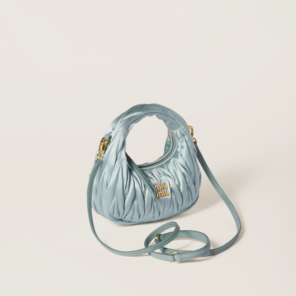 Miu Miu Wander Matelassé Satin Mini-Bag