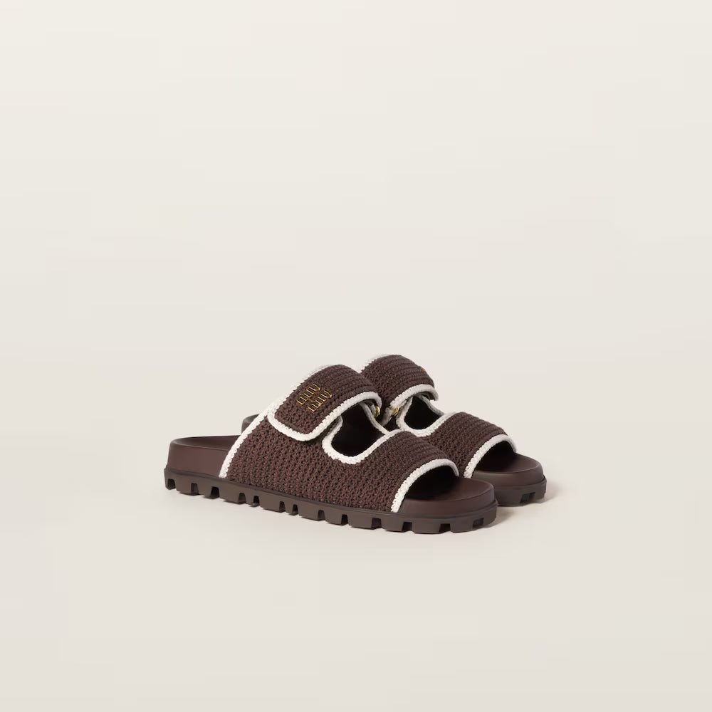 Crochet Knit Slides