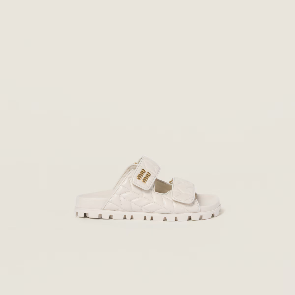 Matelassé Nappa Leather Slides