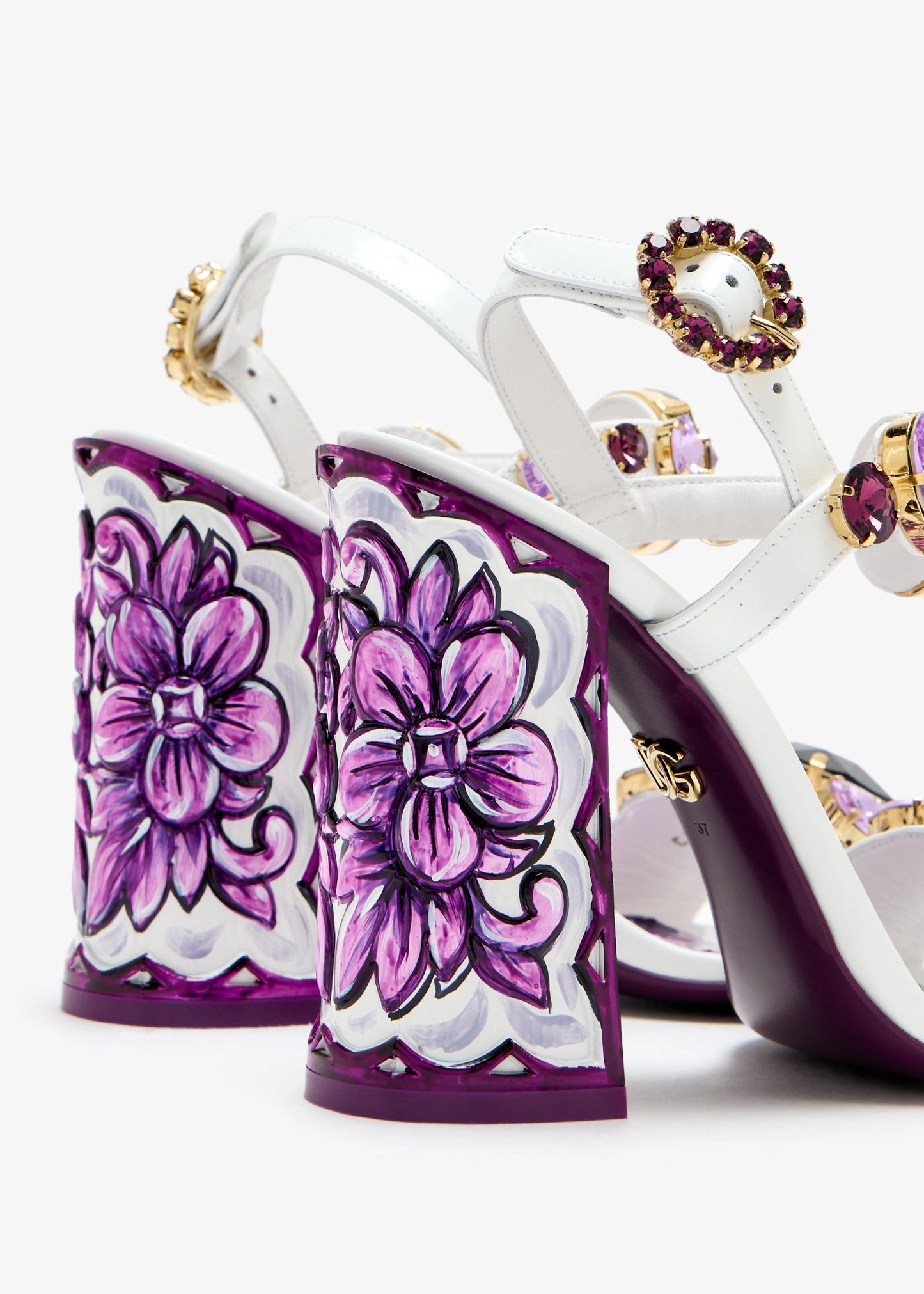 DOLCE & GABBANA Crystal-embellished sandals