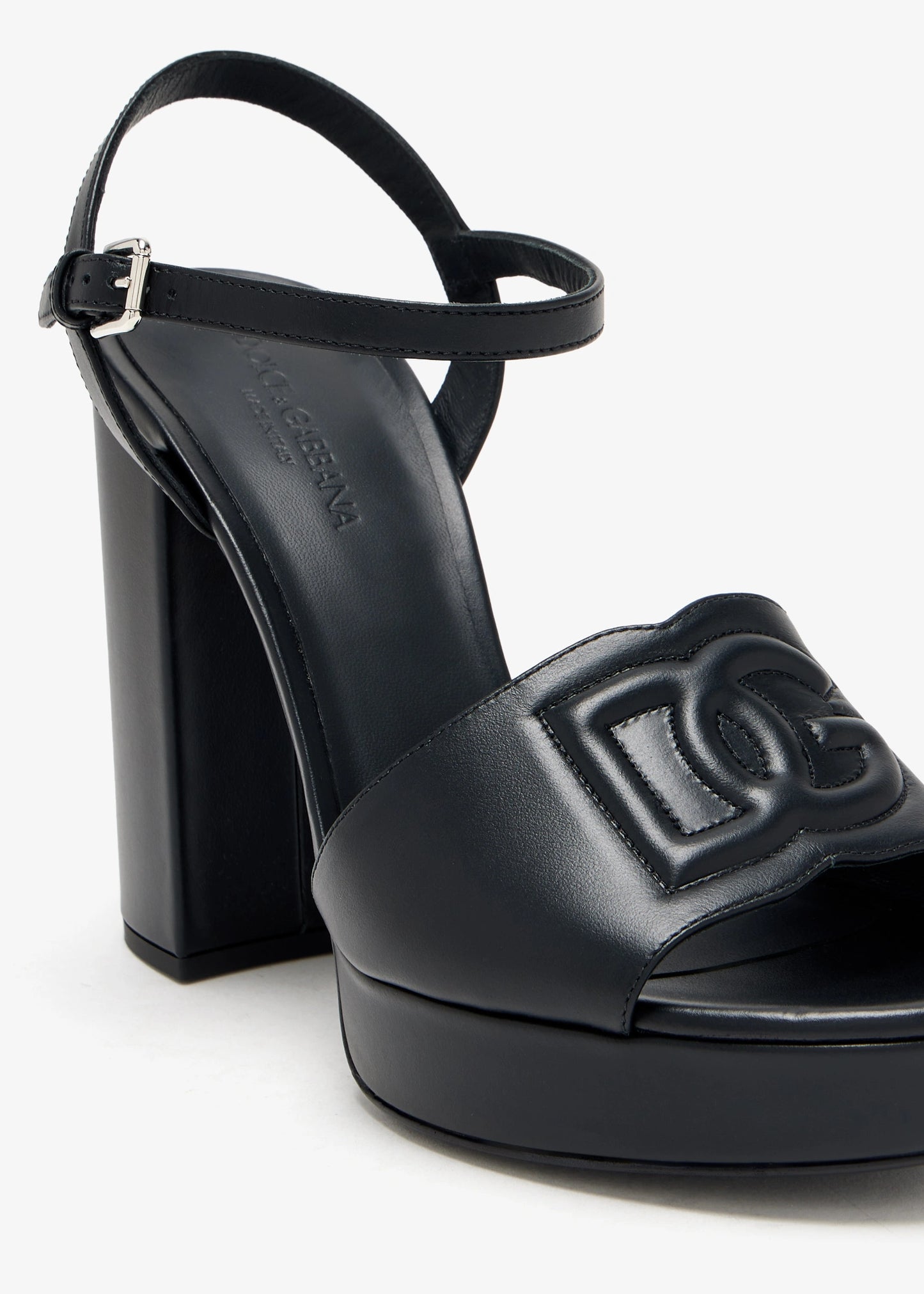 DOLCE & GABBANA Calfskin platform sandals
